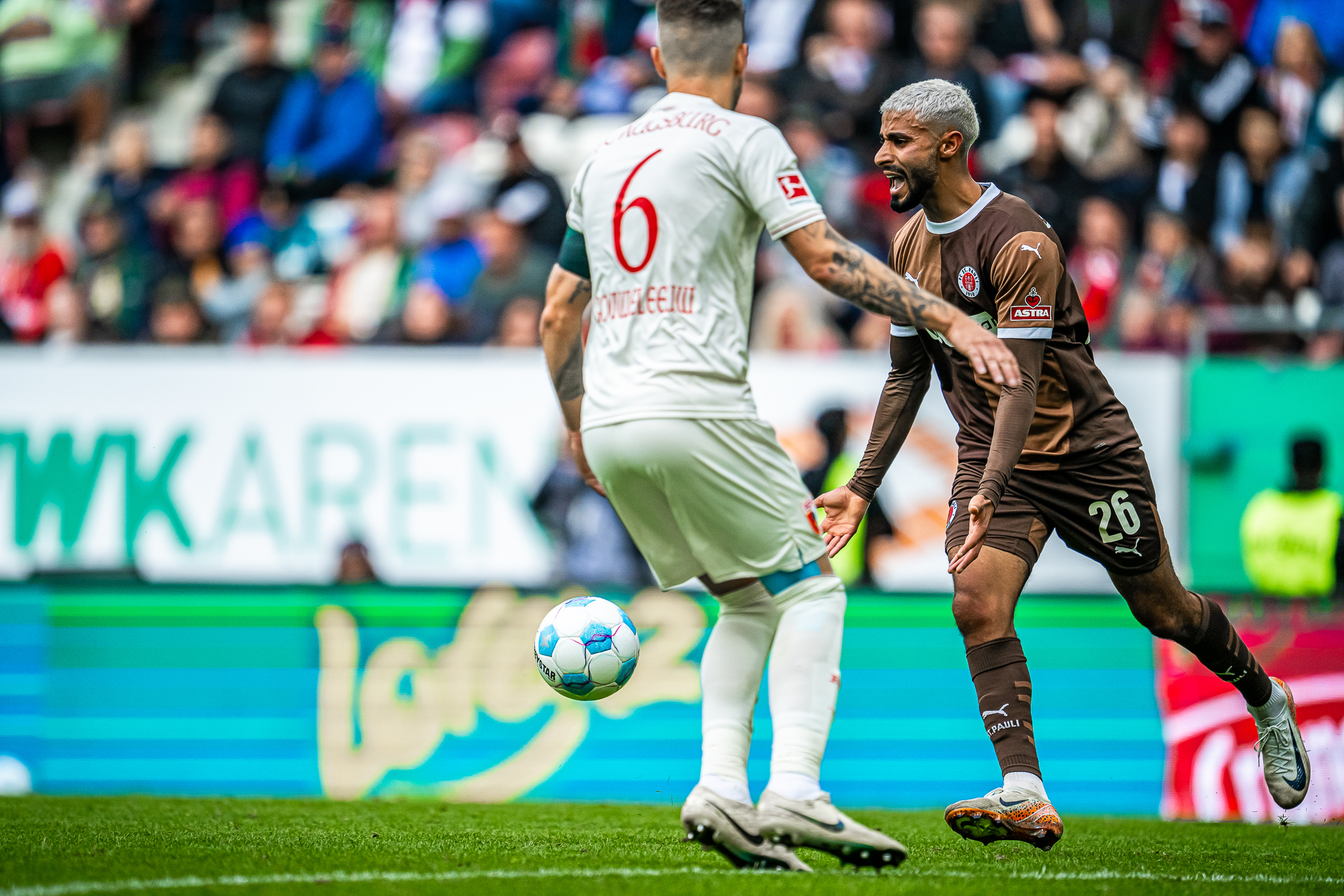 Sportart I Herren I Saison 2024-2025 I Bundesliga I 3. Spieltag I FC Augsburg - FC St. Pauli I 15.09.2024