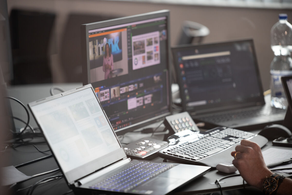 Live-Produktion und Bildbearbeitung vor Ort